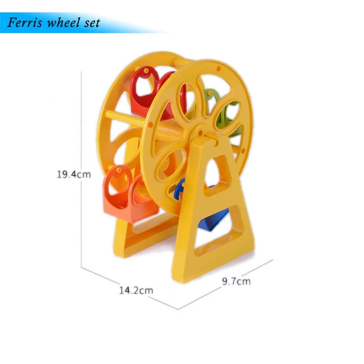 Большой размер блоки аксессуары игрушки Совместимые Duploed кирпич DIY Строительные кирпичи колесо обозрения Seesaw части для детей подарок для детей