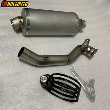 For KTM 790 Adventure 19-23 for KTM 790 Adventure R Rally 19-22 Titanium Alloy Motorcycle Exhaust System with Muffler Link Pipe