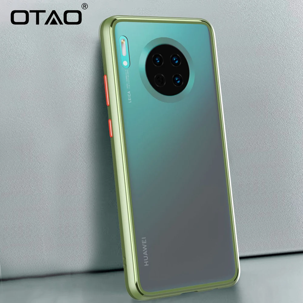 Тонкий матовый чехол OTAO для huawei mate 30 Pro P30 прозрачный из ТПУ Lite Nova 4e однотонная