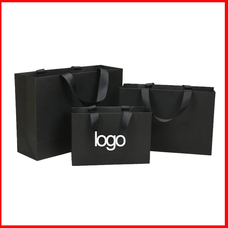 

Wholesale Luxury 250gms gift bag custom print logo Bags high quality kraft paper bag shopping