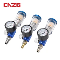 Spray Gun Air Regulator Gauge In-line Oil Water Trap Filter Separator JP/EU/US Adapter Pneumatic Tools For Airbrush 1