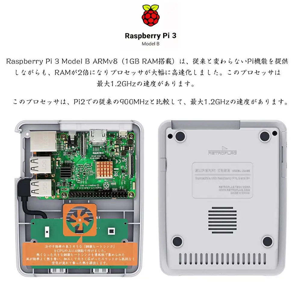 Retroflag SUPERPi Raspberry Pi 3B игровая консоль ТВ машина предустановка 15000 ретро игр с