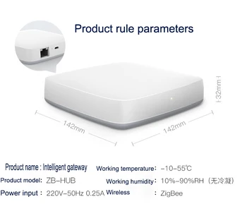 

Tuya ZigBee US/EU Smart Gateway Hub Smart Home Bridge Smart Life APP Wireless Remote Controller Works with Alexa Google Home