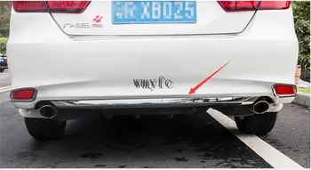 

ABS Chromium Rear Bumper Plate Tail Bumper Trim Fit For Toyota Camry 2015 2016 2017 1pcs Auto accessories