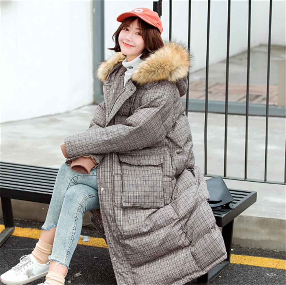 ZA Women's Cotton Clothing Fashion New Autumn and Winter Loose Cotton Clothes Coat Bohemian Thick Long Cotton Clothes Gift