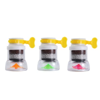 

Tap Purifier Kitchen 4 Layers Faucet Purifier Splash-proof Spray Head Rotatable Extension Water Saving Filter Shower Tap Nozzle