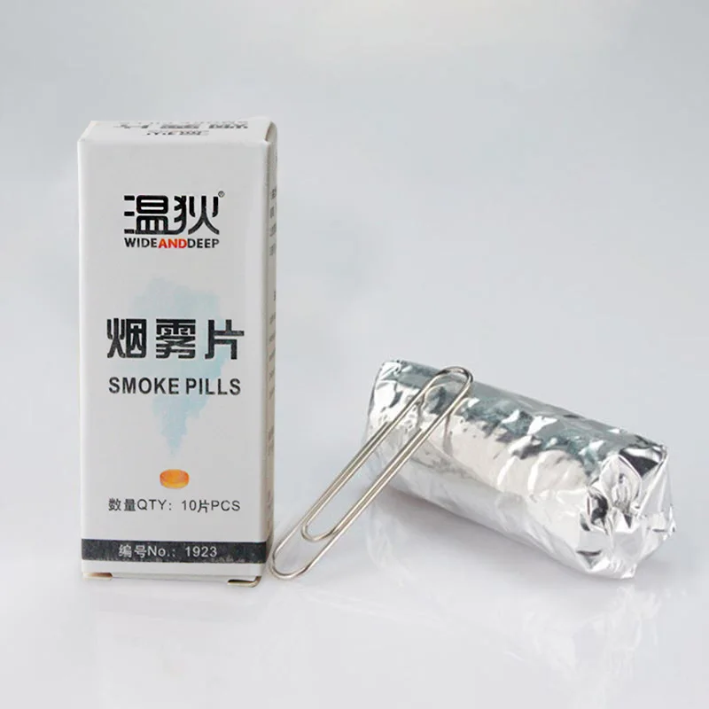 10pcs Smoke maker pills Halloween Christmas decorations for home health White Smoke chips photo props party decoration