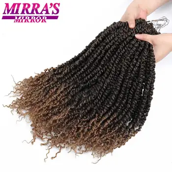 

Passion Twist Crotchet Hair Extensions Synthetic Ombre Crochet Braids Fiber Pre looped Pre Twists Braiding Hair Mirra's Mirror