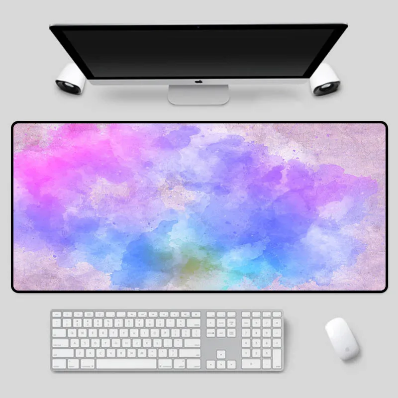 

XGZ Exquisite computer mouse pad painted colorful pattern desk pad multi-size selection computer durable keyboard pad