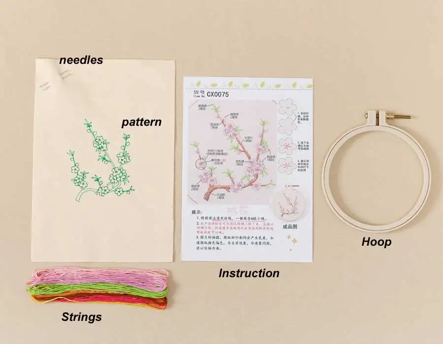 Начинающих DIY штампованные вышивка стартовый набор красочные цветы растения