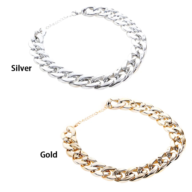 Fashion Pet Dog Necklace Collars Thick Gold Chain Plated Plastic Identified Safety Puppy Dogs Pet Supplies Home Kittens Necklece