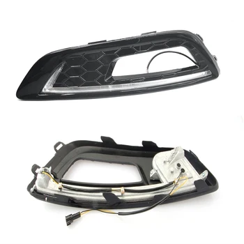 

Car flashing 1set car led For Ford Focus 4 2015 2016 2017 2018 DRL Daytime Running Light Daylights LED style 12V ABS Fog Lamp