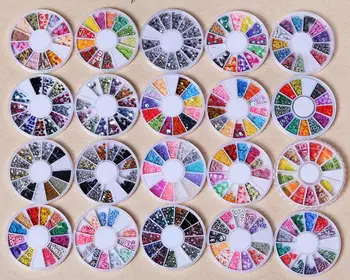 

Best quality Nail Glitter Flakes 3D Sequins Paillette Powder Charm Nail Art Decoration Manicure tools TW19