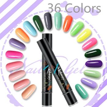 

2pcs/set Nail Gel Polish 3 In 1 Gel Nail Pen Cuticle oil One Step Nail Art Gel Polish Hybrid Easy Use Gels Lacquer gelnail pen