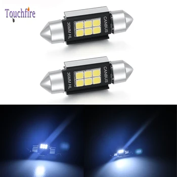 

2pcs 6500K Cold Cool white 31 36 39 41 C5W C10W Festoon 3030 8SMD LED Reading Interior Dome License Plate Door Light Car Bulb