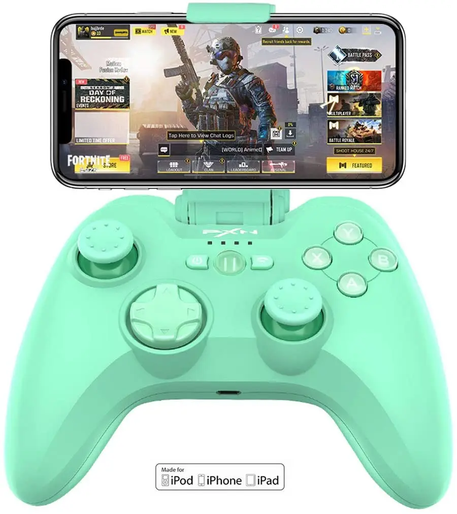 Mando de para iPhone MFi, Gamepad inalámbrico compatible con Bluetooth, PXN, para iOS, Apple TV, iPod, iPad, color verde|Mandos para videojuegos| - AliExpress