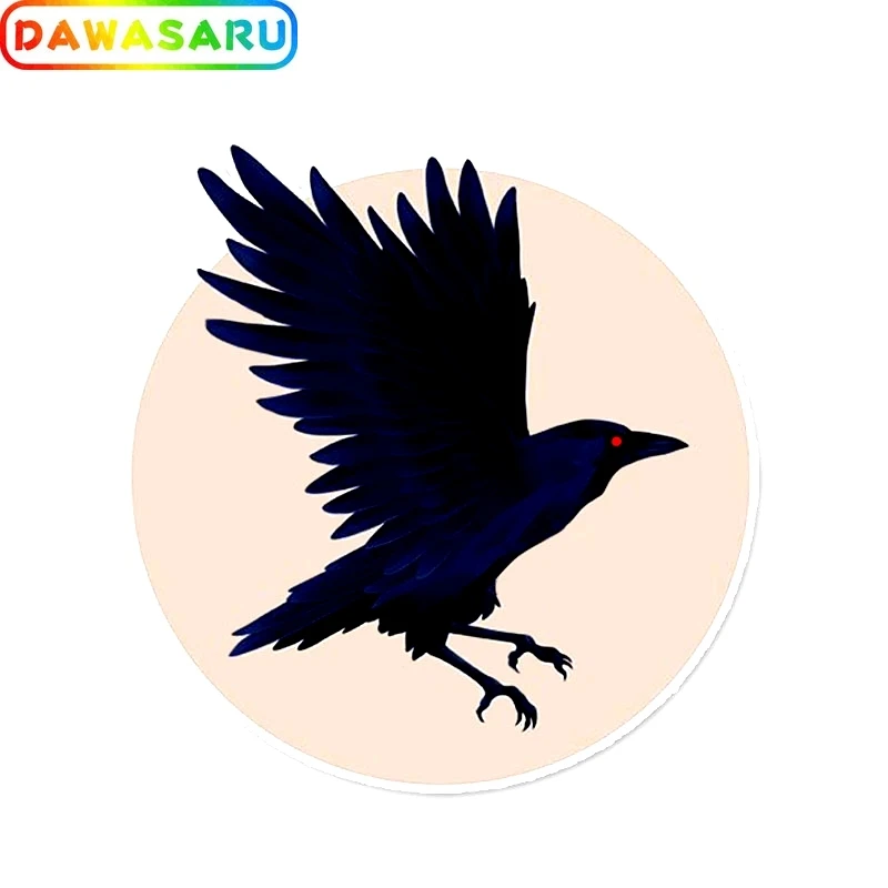 DAWASARU Cute Crow индивидуальная Высококачественная ПВХ наклейка для украшения