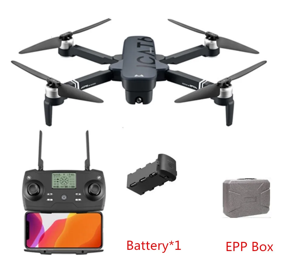 EPP Box 1battery Внешний воздушный двойной gps Бесщеточный 4K гоночный Wi-Fi FPV Радиоуправляемый Дрон 5G 1000M 23MINS электрическая двойная камера gps Follow Me Радиоуправляемый вертолет - Цвет: EPP Box 1battery