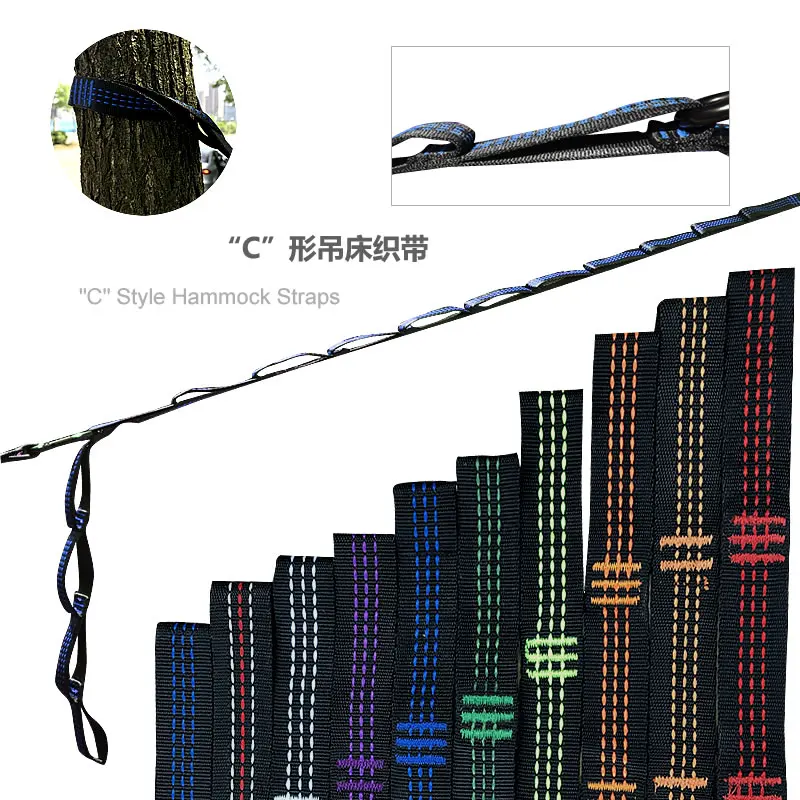2 шт. веревка для гамака 2000 кг|hammock straps|hiking hammockhammock hanging belt |