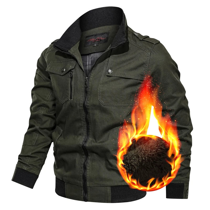 Günstig 2019 Military Jacken Männer Frühling Herbst Baumwolle Windjacke Pilot Mantel Armee herren Bomber Jacken Fracht Flug Jacken Männlichen Kleiden