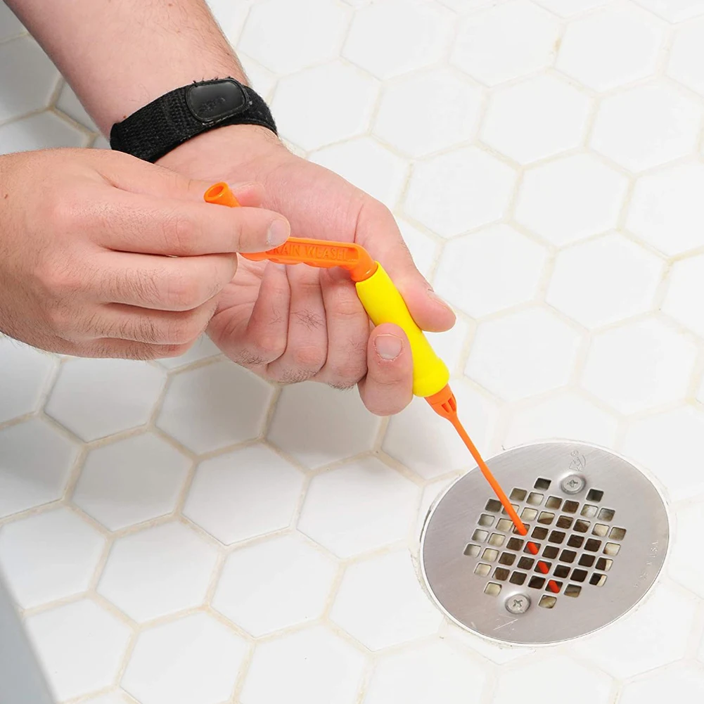 Herramienta de limpieza de drenaje, Kit de removedor de obstrucciones de drenaje, herramienta de drenaje para el hogar, fregadero de cocina