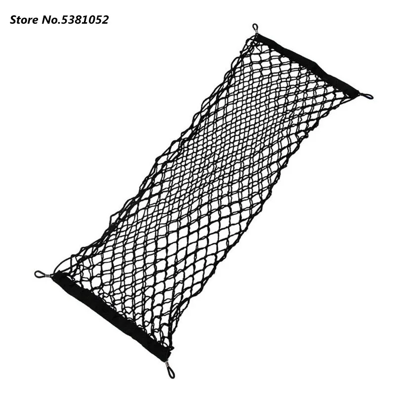 BestEvMod for Ioniq5 Cargo Mesh Net Accessories,Stretchable Trunk Organizer  Cargo Net Elastic Mesh with Hooks Compatible with Hyundai Ioniq 5 2022