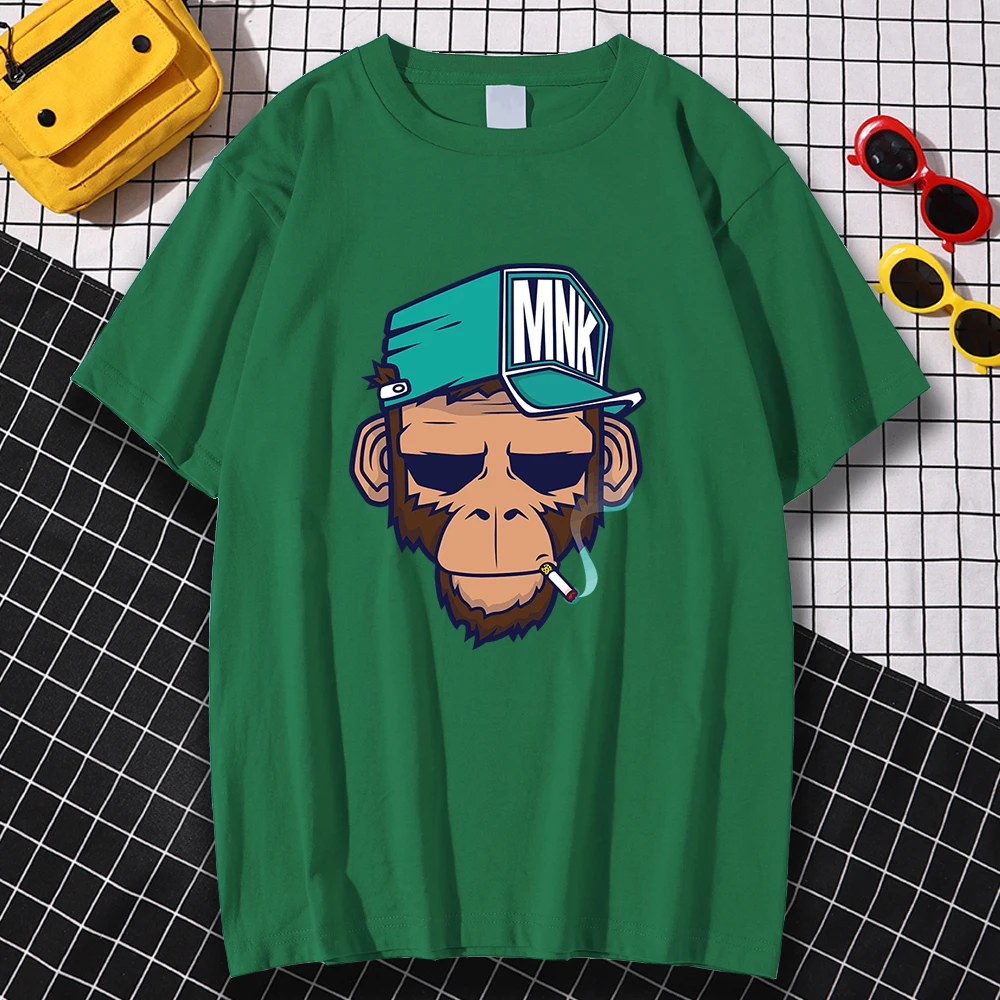 Футболка Мужская дышащая с круглым вырезом модная винтажная рубашка длинным