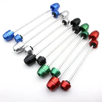 

Motorcycle Front & Rear Wheel Fork Axle Sliders Cap Crash Protectors For Suzuki GSXR1000 05-19 GSX-S1000 15-19