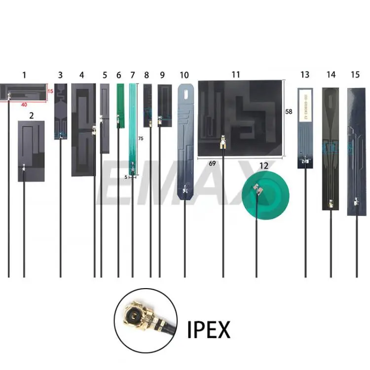 U.FL IPEX FPC Antenna LTE 4G PCB internal patch antenna for EC25-E EG25-G SIM7600E-H SIM7600G-H NL668-EAU HE910-G LE910-EU |