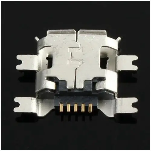 10 шт. Micro USB Type B гнездовой 5Pin разъем 4 ножки SMT SMD для пайки|Соединители| |