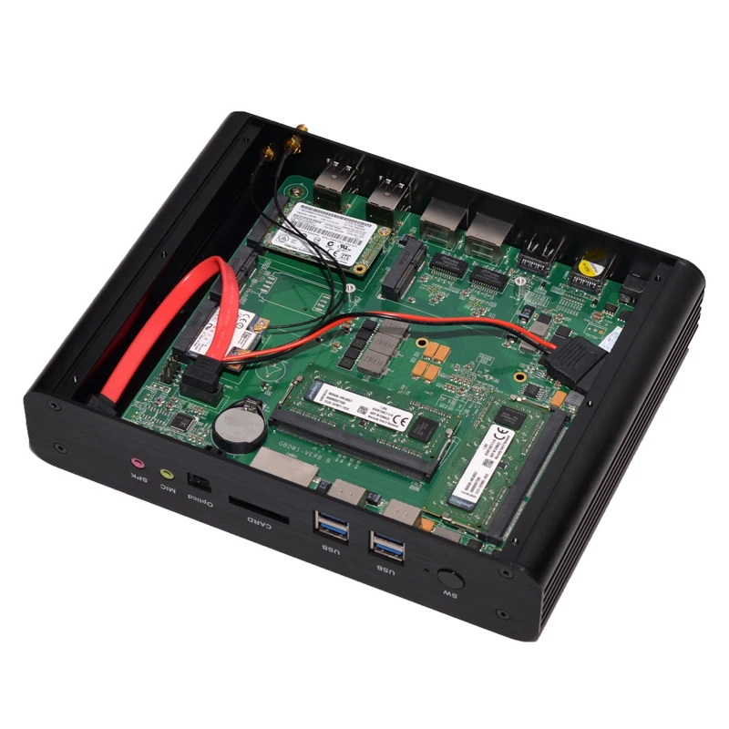  Eglobal Core i7 gaming pc Optical dual Lan 4K HD DDR3L computer support USB SD Card Reader portable