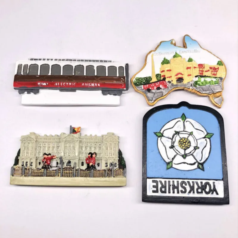 Наклейки на холодильник аттракционы Raltway автобус Австралия Англия Йоркширский