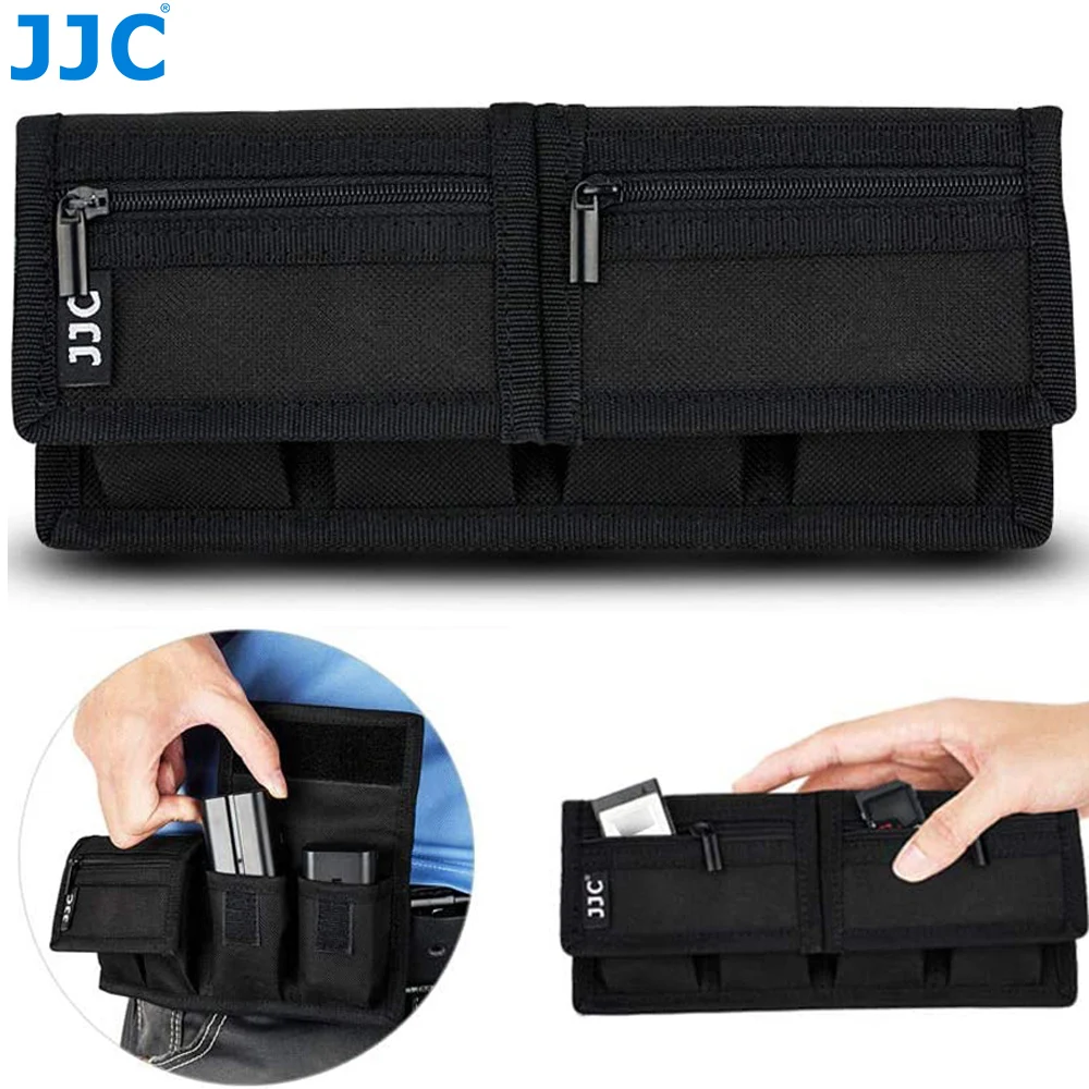 Camera Battery Pouch Memory Card Case Holder Storage for 18650 Battery SD CF XQD Cards for Canon Nikon Sony Fuji XT4 on NP-W235