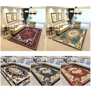 

Retro Warm Carpet Bedroom Boho Style Tassel Soft Plush Rug Hand Woven Indian Classic Tapestry Sofa Cushion Tatami Floor Mats