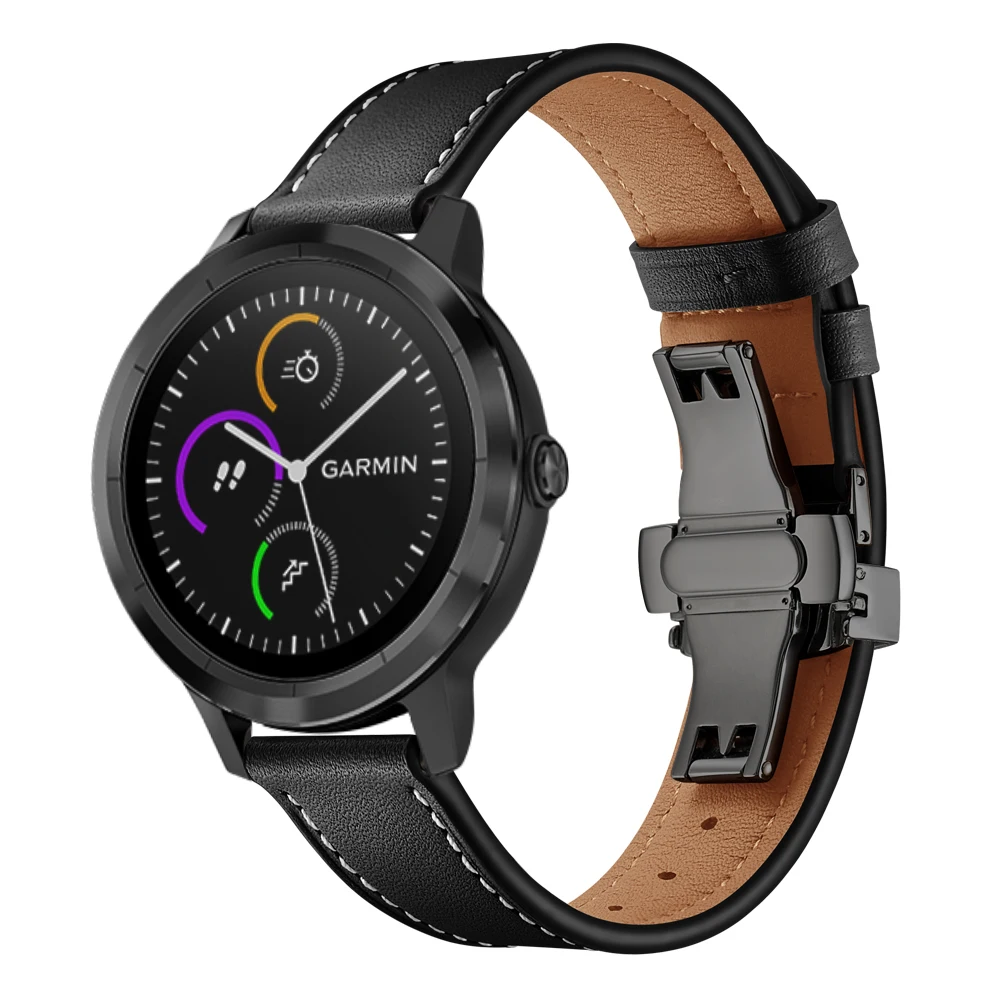 Для Garmin Vivoactive 3, браслет из натуральной кожи, сменный ремешок, ремешок для часов для Garmin Forerunner, 245 м, vivomove HR