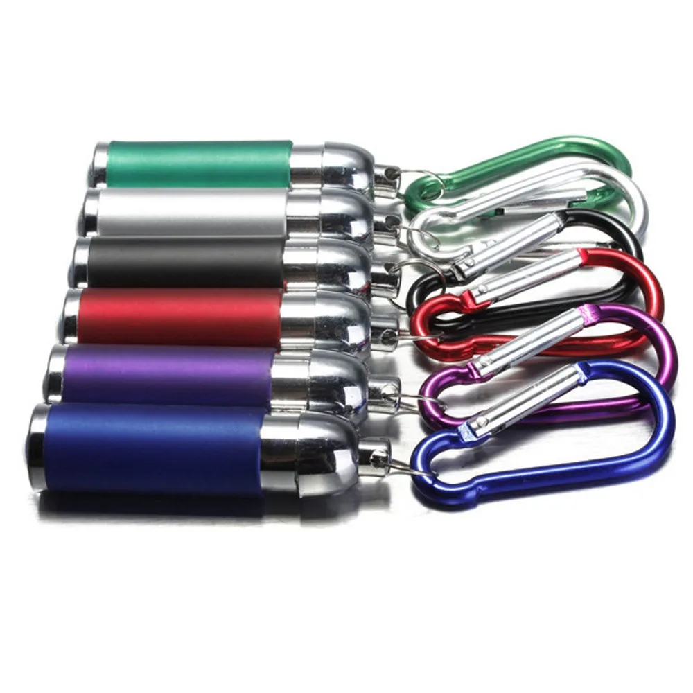 

LED Mini Flashlight Hand Light Small KeyChain Torch Lamp Keyring AG13 Button Colorful Flashlight For Camping Night Outdoor Sport