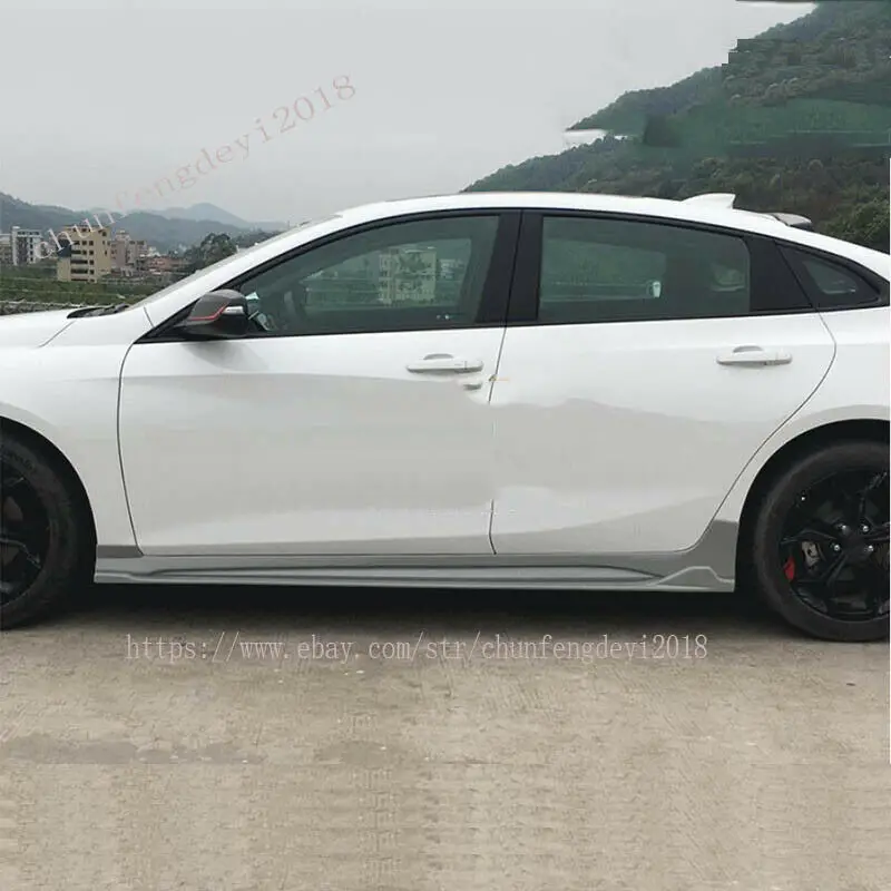 Модификация автомобиля автомобильные аксессуары 2 шт. боковые юбки спойлер кузова наборы праймер подходит для Chevrolet Malibu XL