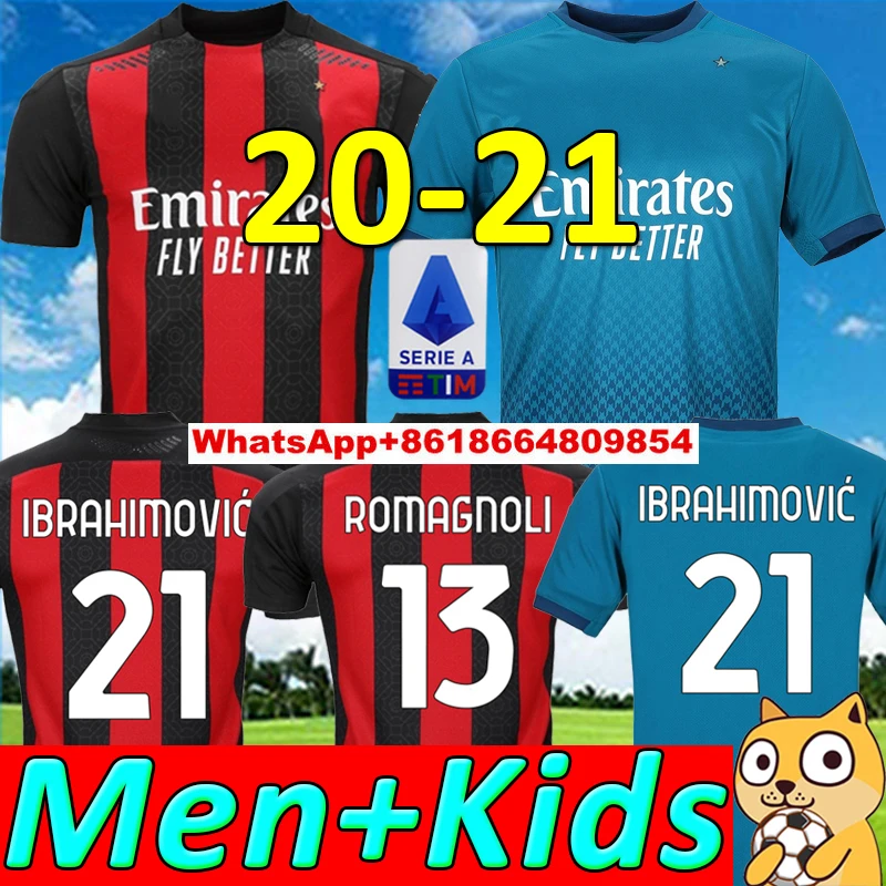 Ibrahimovic Ac Milan Soccer Jerseys Calhanoglu 20 21 Rebic Theo Paqueta Football Shirt Romagnoli Jersey Kids Kit T Shirts Aliexpress Sharemods.com do not limit download speed. aliexpress