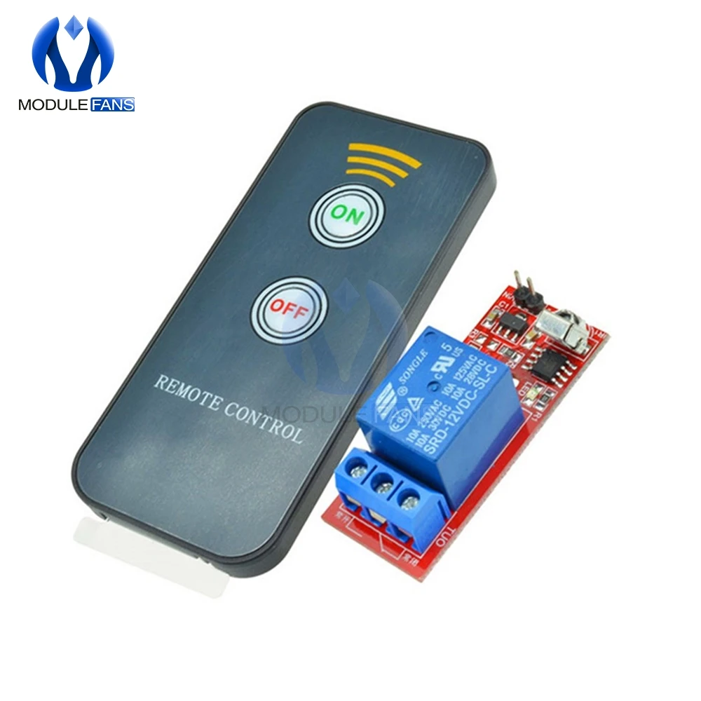 

DC 12V 1 Channel Infrared Switch Relay Driving Module Board Remote Controller UPD6122 NED Coding Module 1CH