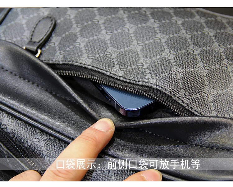  Hebetag - Bolsa al hombro de piel para hombre Bolsa de teléfono  cartera de paquete de negocios), BL509 : Ropa, Zapatos y Joyería