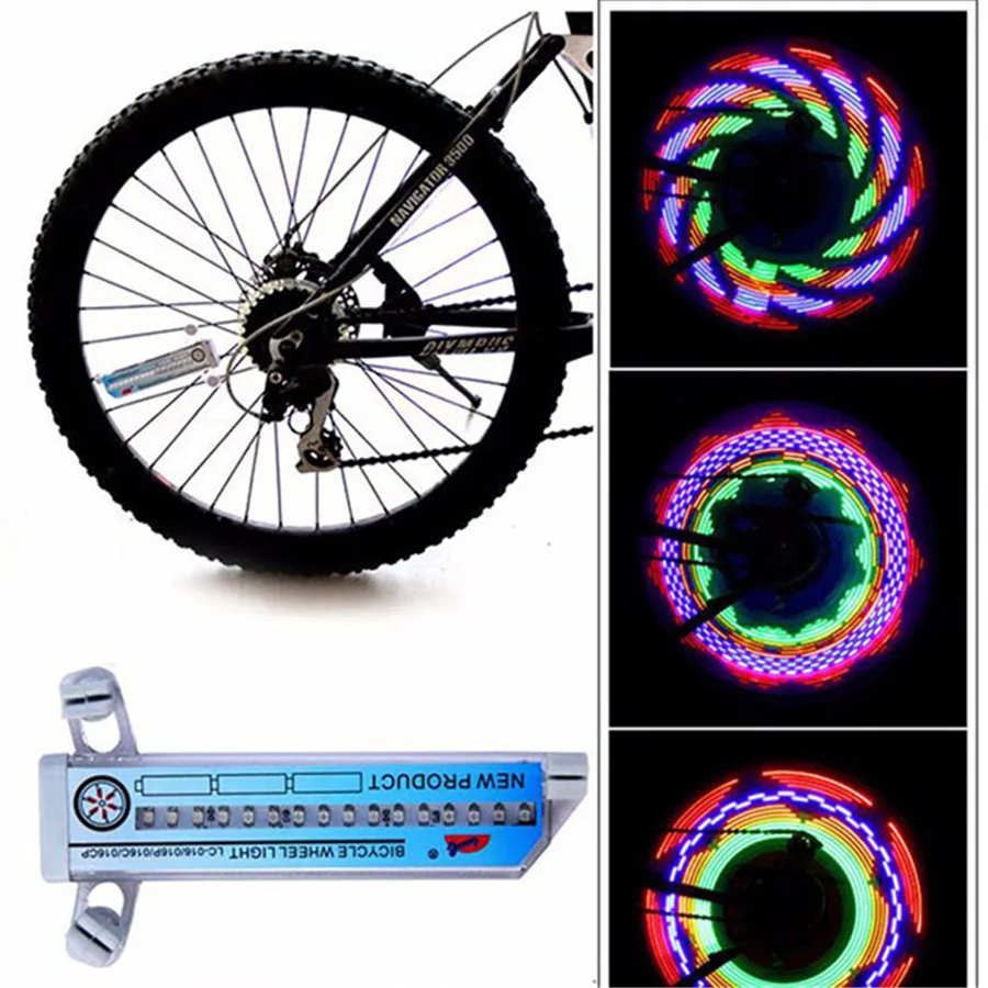 16 LED bicycle tire wheel valve flashing spoke lamp night shiny bicycle wheel light led valve velo luces bicicleta 35A5 (4) - 副本