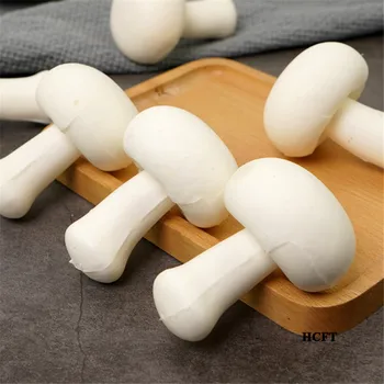 

white Double mushroom model Kitchen cabinet hotel restaurant store shop decoration Faux fake artificial vegetables props