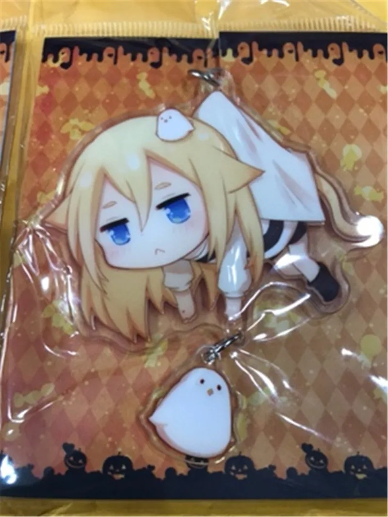 Anime Angels of Death Acrylic Keychain Key Ring Two faces Bag Ornament Keyring
