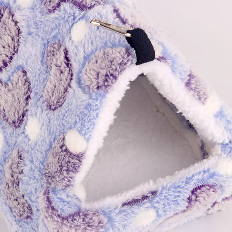 Flannel Hamster Cage Cotton Nest Sugar Glider Sleeping Bag Squirrel Mini Hedgehog Warm House Guinea Pig Winter Thickened Bed Pet