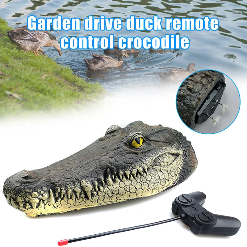 

Hot Simulation Crocodiles Head Remote Control Electric Boat Toys Crocodiles Head Spoof Toy XJS789