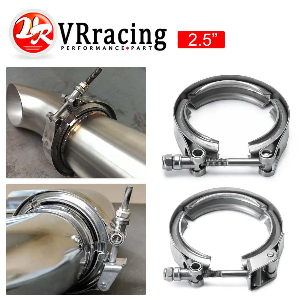 VR-2.5" STAINLESS STEEL 304 TURBO/INTERCOOLER/DOWNPIPE/DOWN PIPE/HOSE NORMAL OR QUICK RELEASE V Band CLAMP VCN25/VCQ25