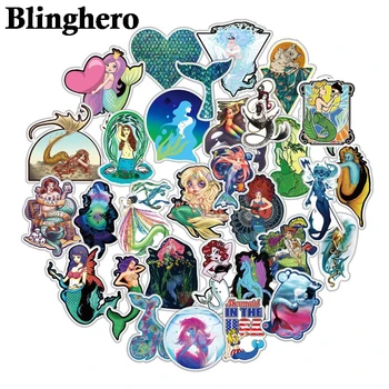 

CA1140 50pcs Mermaids Charm Stickers Cartoon Graffiti Stickers For Motorcycle Notebook Laptop Luggage Bicycle Skateboard