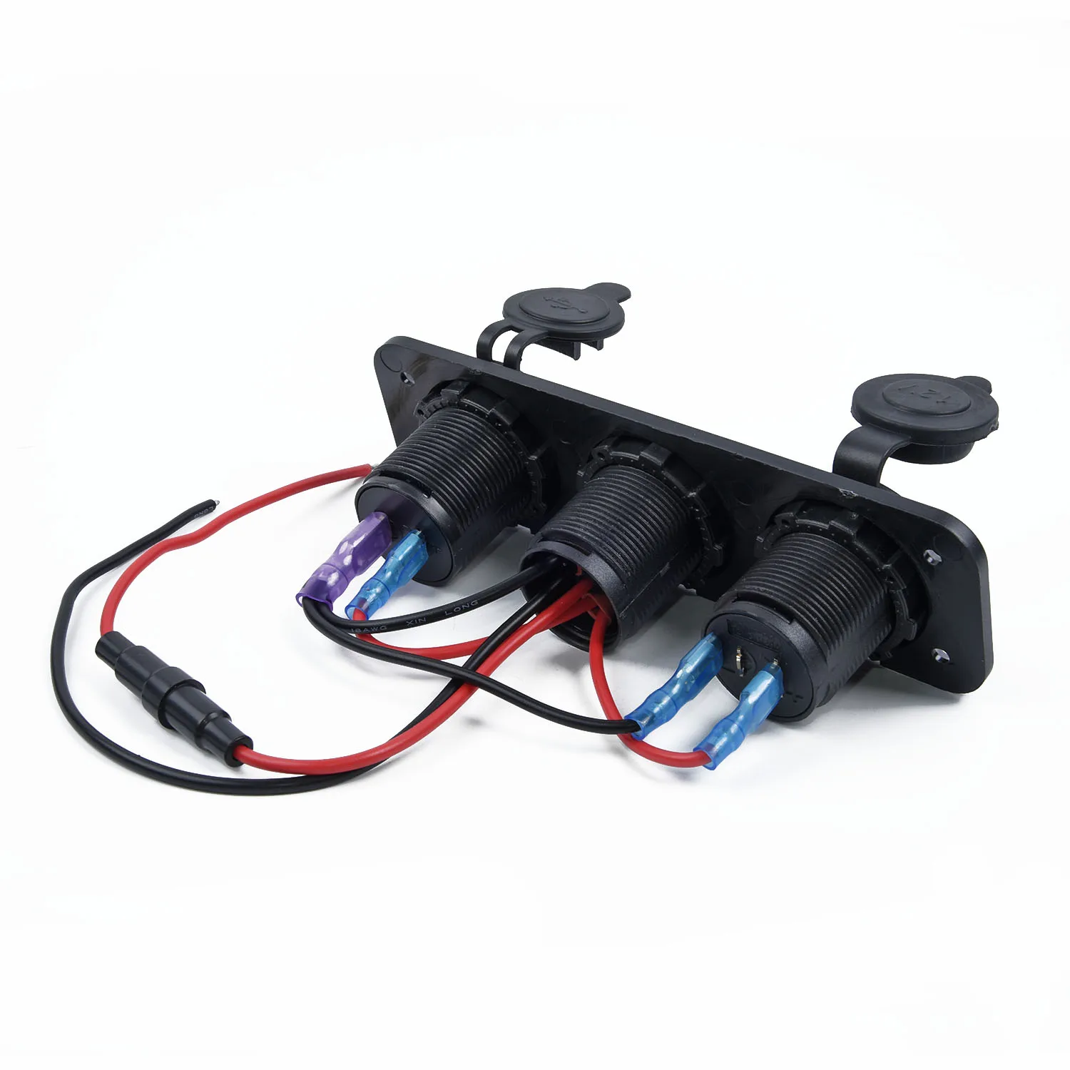 2 USB зарядное устройство 2.1A 12 V-24 V розетка+ переключатель ВКЛ-ВЫКЛ панель для автомобиля лодки морской
