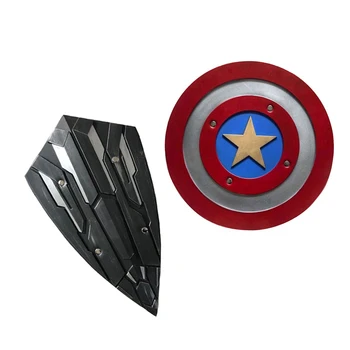 

44cm Captain America Shield 1:1 Industry Wind Wall Metal Handheld Props Bar Shop Wall Decoration Model Toy