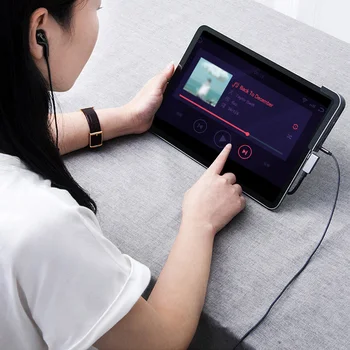 

Data Transmission USB 3.0 Tablet Notebook 6 In 1 3.5mm Aux HDMI Adapter Mini Portable Aluminum Alloy High Efficiency Type C Hub